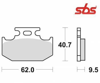 SBS -jarrupalat, sinter offroad, 648SI