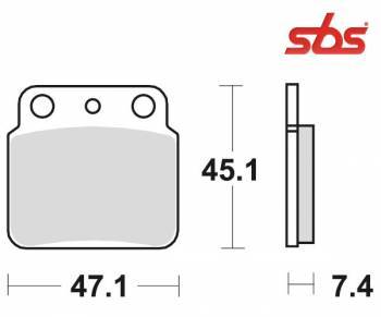 SBS -jarrupalat, sinter offroad, 649SI