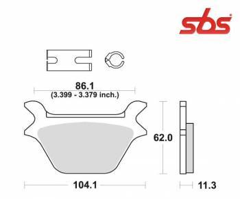 SBS -jarrupalat, sinter taka, 669LS