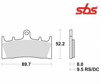 SBS -jarrupalat, dual carbon, 686DC