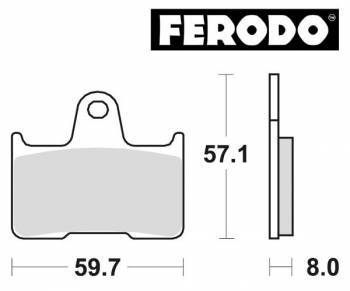 Ferodo Platinum -jarrupalat, taka (SBS 715)