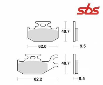 SBS -jarrupalat, sinter offroad, 754SI