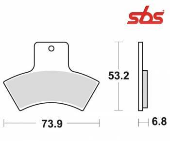 SBS -jarrupalat, sinter offroad, 755SI