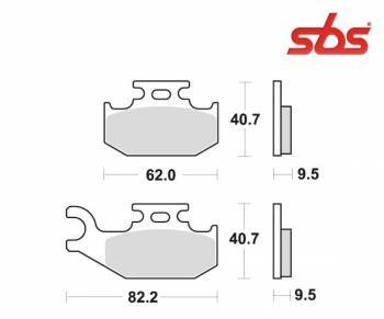 SBS -jarrupalat, sinter offroad, 767SI