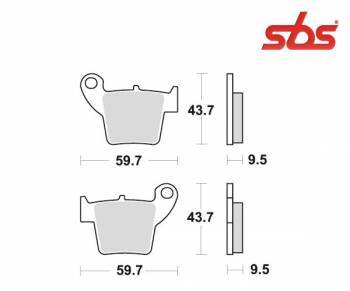 SBS -jarrupalat, racing sinter offroad, 777RSI