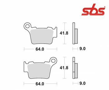 SBS -jarrupalat, racing sinter offroad, 791RSI