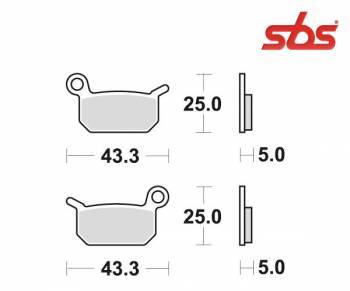 SBS -jarrupalat, sinter offroad, 794SI