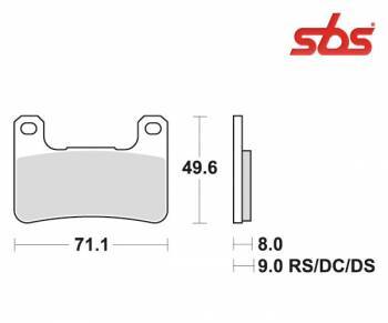 SBS -jarrupalat, dual carbon, 806DC