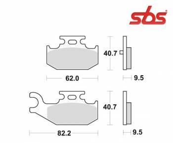 SBS -jarrupalat, sinter offroad, 816SI