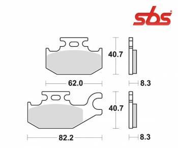 SBS -jarrupalat, sinter offroad, 835SI