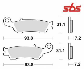 SBS -jarrupalat, racing sinter offroad, 840RSI