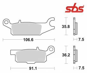 SBS -jarrupalat, sinter offroad, 850SI