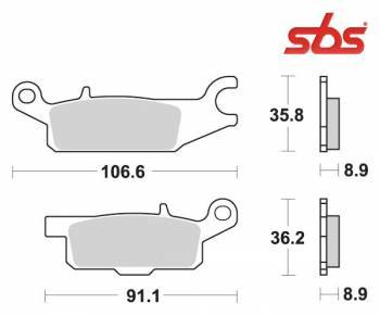 SBS -jarrupalat, sinter offroad, 852SI