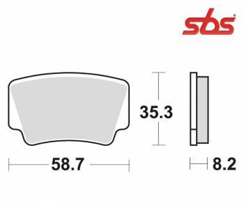 SBS -jarrupalat, sinter offroad, 867SI