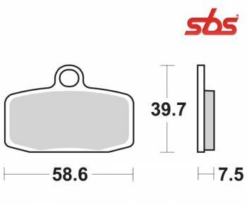 SBS -jarrupalat, racing sinter offroad, 885RSI