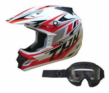 THH TX-23 + Scott Primal Snowcross -paketti, valko/punainen