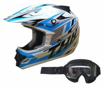 THH TX-23 + Scott Primal Snowcross -paketti, valko/sininen