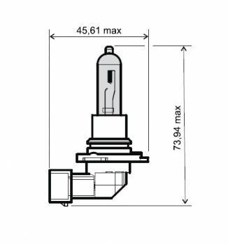 Polttimo, HB3, 12V 65W, kirkas