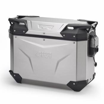 Givi Monokey Trekker Outback EVO 37 -sivulaukku, alumiini (vasen)
