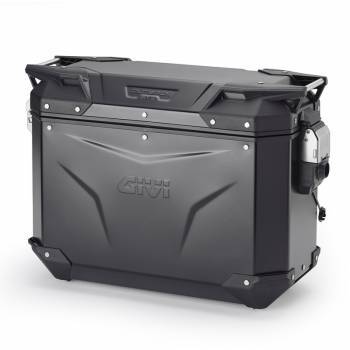 Givi Monokey Trekker Outback EVO 37 -sivulaukku, musta (vasen)