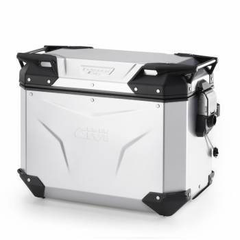 Givi Monokey Trekker Outback EVO 44 -sivulaukku, anodisoitu (vasen)