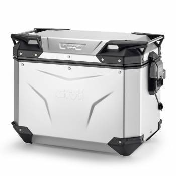 Givi Monokey Trekker Outback EVO 48 -sivulaukku, anodisoitu (vasen)