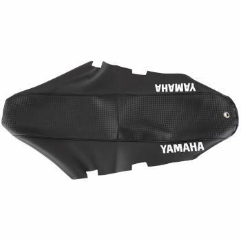 FIN -satulanpäällinen, Yamaha DT50 04-, hiilikuitu/musta (tekstillä)