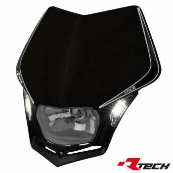 Racetech V-Face LED -valomaski, musta