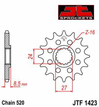 JT -hammasratas, etu, JTF 1423.17