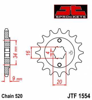 JT -hammasratas, etu, JTF 1554.13