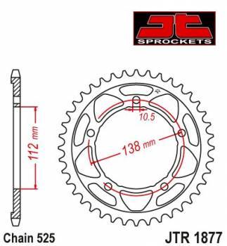 JT -hammasratas, taka, JTR 1877.41