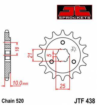 JT -hammasratas, etu, JTF 438.15