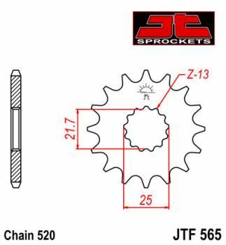 JT -hammasratas, etu, JTF 565.15