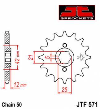 JT -hammasratas, etu, JTF 571.16