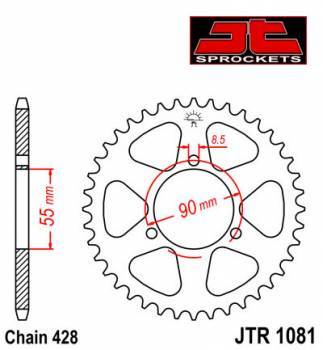 JT -hammasratas, taka, JTR 1081.46