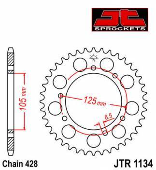 JT -hammasratas, taka, JTR 1134.51