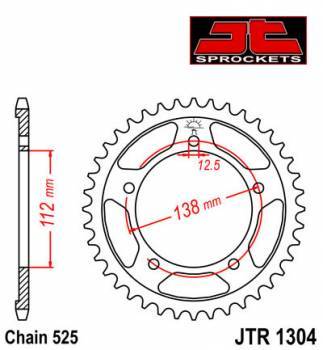 JT -hammasratas, taka, JTR 1304.47