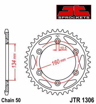 JT -hammasratas, taka, JTR 1306.42