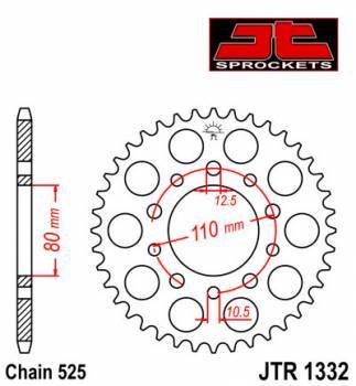 JT -hammasratas, taka, JTR 1332.45