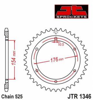 JT -hammasratas, taka, JTR 1346.43