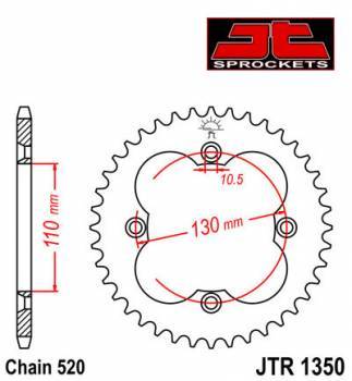 JT -hammasratas, taka, JTR 1350.38