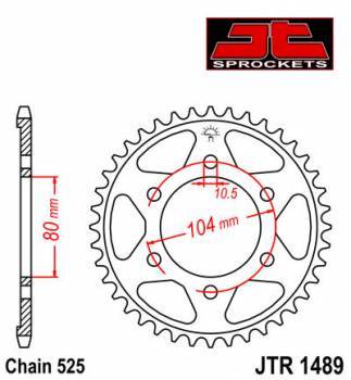 JT -hammasratas, taka, JTR 1489.39