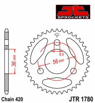 JT -hammasratas, taka, JTR 1780.28