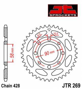 JT -hammasratas, taka, JTR 269.39