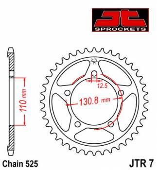 JT -hammasratas, taka, JTR 7.45