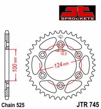 JT -hammasratas, taka, JTR 745.37