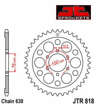 JT -hammasratas, taka, JTR 818.41