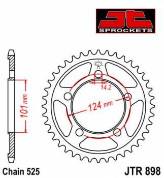 JT -hammasratas, taka, JTR 898.41