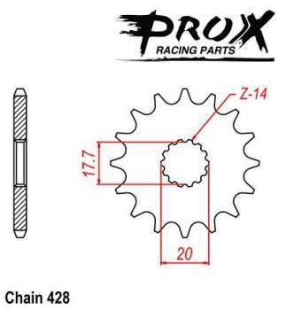 ProX -hammasratas, etu, 07.FS21002-14