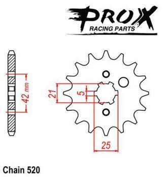 ProX -hammasratas, etu, 07.FS23080-15